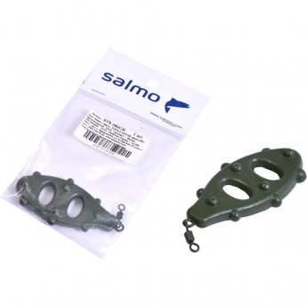 Груз SALMO с вертлюгой Turtle Swivel green 080г Груз SALMO с вертлюгой Turtle Swivel green 080г
