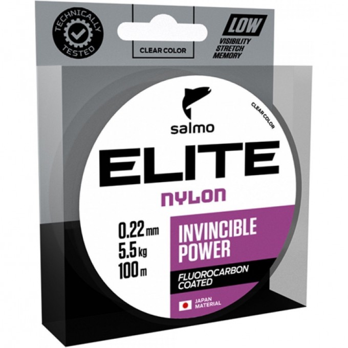 Леска монофильная SALMO Elite Fluoro Coated Nylon 100/022 4118-022